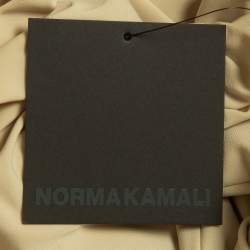 Norma Kamali Beige Stretch knit Fishtail Midcalf Skirt M