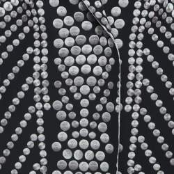 Norma Kamali Black Printed Lycra Single Breasted Straight Fit Jacket M