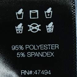 Pre Owned Norma Kamali Blue Jersey Ruched One-Shoulder Sleeveless Top S