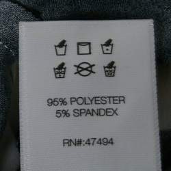 Pre Owned Norma Kamali Black/White Stripe Print Jersey Long Dress XS