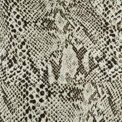 Pre Owned Norma Kamali Pale Grey Snake Print Jersey Wrap Dress M