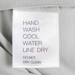 Pre Owned Norma Kamali Sage Green Jersey Ruched One-Should Diana Dress M