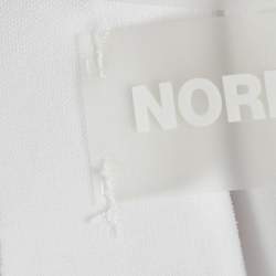 Pre Owned Norma Kamali White Jersey Drop-Shoulder Top XS