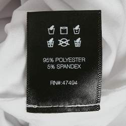 Pre Owned Norma Kamali White Jersey Drop-Shoulder Top XS