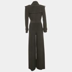 مملوكة مسبقًا Norma Kamali Black Jersey Wide Leg Jumpsuit S