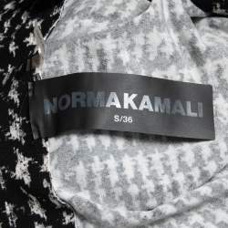 Norma Kamali Black Print Jersey Shirt Leggings Set S