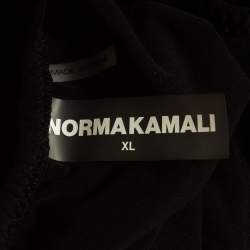 Norma Kamali Black Gathered Jersey Slinky Marissa Strapless Swimsuit XL