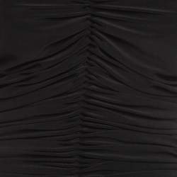 Pre Owned Norma Kamali Black Gathered Jersey Bill Mio Swimsuit XL