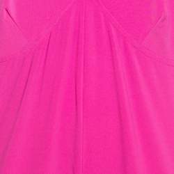 Norma Kamali Pink Lycra Slip Jog Jumpsuit L
