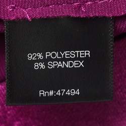Norma Kamali Burgundy Velvet  Single Breasted Blazer & Pant Set M