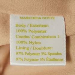 Pre Owned Notte By Marchesa Black Tulle Double Layered Strapless Maxi Dress M