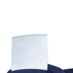 مملوكة مسبقًا Notte By Marchesa Navy Blue Strapless Satin and Silk Dress L