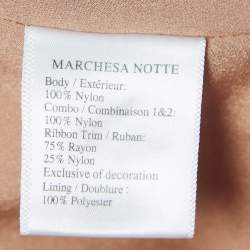 مملوكة مسبقًا Notte By Marchesa Pink Tulle Ruffle Detailed Sleeveless Gown M