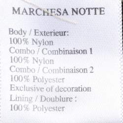 Pre Owned Notte By Marchesa Black Mesh Embellished Maxi Dress S