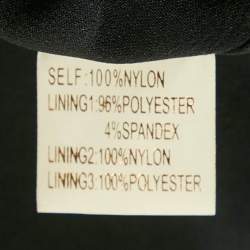 Pre Owned Notte By Marchesa Black Embroidered Tulle Mermaid Gown XL