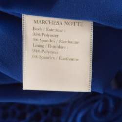 مملوكة مسبقًا فستان نوت باي ماركيزا فلاونس أزرق مورد أكمام قصيرة مطرز XL