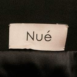 Pre Owned Nué Black Crepe Structured Strapless Allegra Dress M