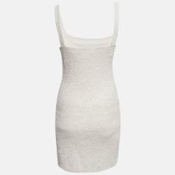 Oceanus Swimwear White Beaded Jersey Marina Dress S