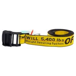 Off-White Yellow-Black Nylon Classic Industrial Belt 200CM