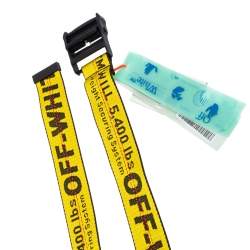 Off-White Yellow-Black Nylon Classic Industrial Belt 200CM