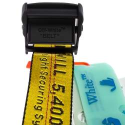Off-White Yellow-Black Nylon Classic Industrial Belt 200CM