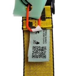 Off-White Yellow-Black Nylon Classic Industrial Belt 200CM