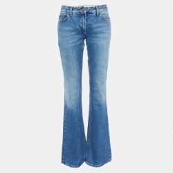 Off-White Blue Denim Flared Jeans S/Waist 31"