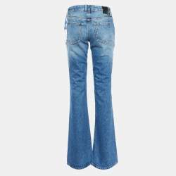 Off-White Blue Denim Flared Jeans S/Waist 31"