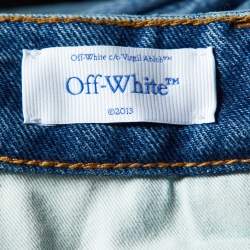 Off-White Blue Denim Flared Jeans S/Waist 31"