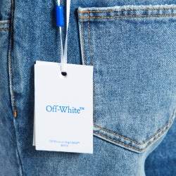 Off-White Blue Denim Flared Jeans S/Waist 31"