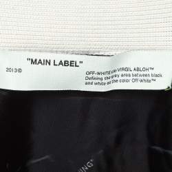 Pre Owned Off-White Black Faux Fur Oversized Sweater Cardigan M