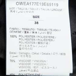 Pre Owned Off-White Black Faux Fur Oversized Sweater Cardigan M