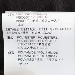 Off-White Monochrome Wool Blend Houndstooth Jacket M