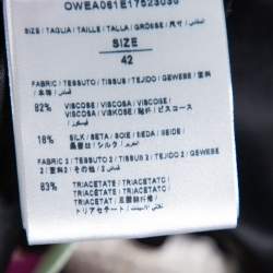 Off-White Purple Crushed Velvet Zipper Front Bomber Jacket M