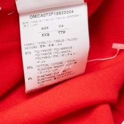 Off-White Red Jersey Logo Tape Track Pants XXS