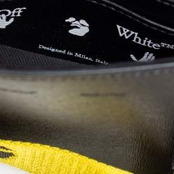 Pre Owned Off-White White/Black Diagonal Striped Leather Baby Flap Crossbody Bag