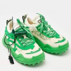 Pre Owned حذاء رياضي أوف-وايت أودسي 1000 جلد وشبك متعدد الألوان مقاس 38