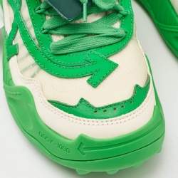 Pre Owned حذاء رياضي أوف-وايت أودسي 1000 جلد وشبك متعدد الألوان مقاس 38