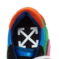 Off-White Multicolor Fabric And Suede Leather Arrow Running Low Top Sneakers Size 38