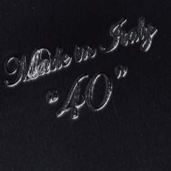 Pre Owned Off-White White Leather Ankle Strap Flats Size 40