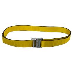 OFF-WHITE: nylon belt with inlaid logo - Yellow