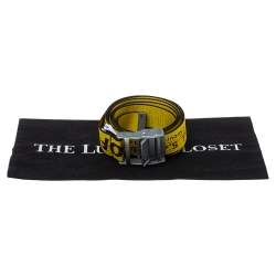 Pre Owned Off-white Yellow Nylon Classic Industrial Belt Size 198cm O/S