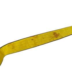 Pre Owned Off-White Yellow/Black Nylon Industrial Belt 200CM