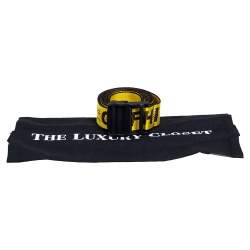 Pre Owned Off-White Yellow/Black Nylon Industrial Belt 200 CM