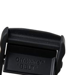 Pre Owned Off-White Yellow/Black Nylon Industrial Belt 200 CM