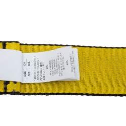 Pre Owned Off-White Yellow/Black Nylon Classic Industrial Belt