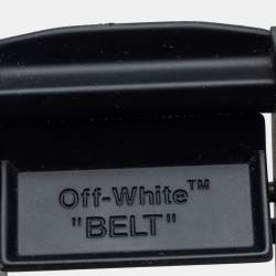 Pre Owned Off-White Yellow/Black Nylon Industrial Belt 200 CM