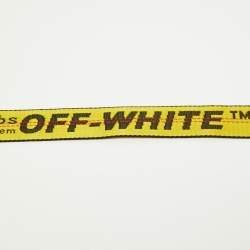 Off-White Yellow/Black Nylon Industrial Belt 200 CM