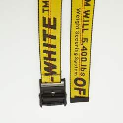 Off-White Yellow/Black Nylon Industrial Belt 200 CM
