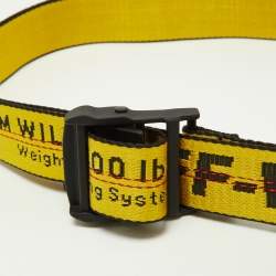 Off-White Yellow/Black Nylon Industrial Belt 200 CM